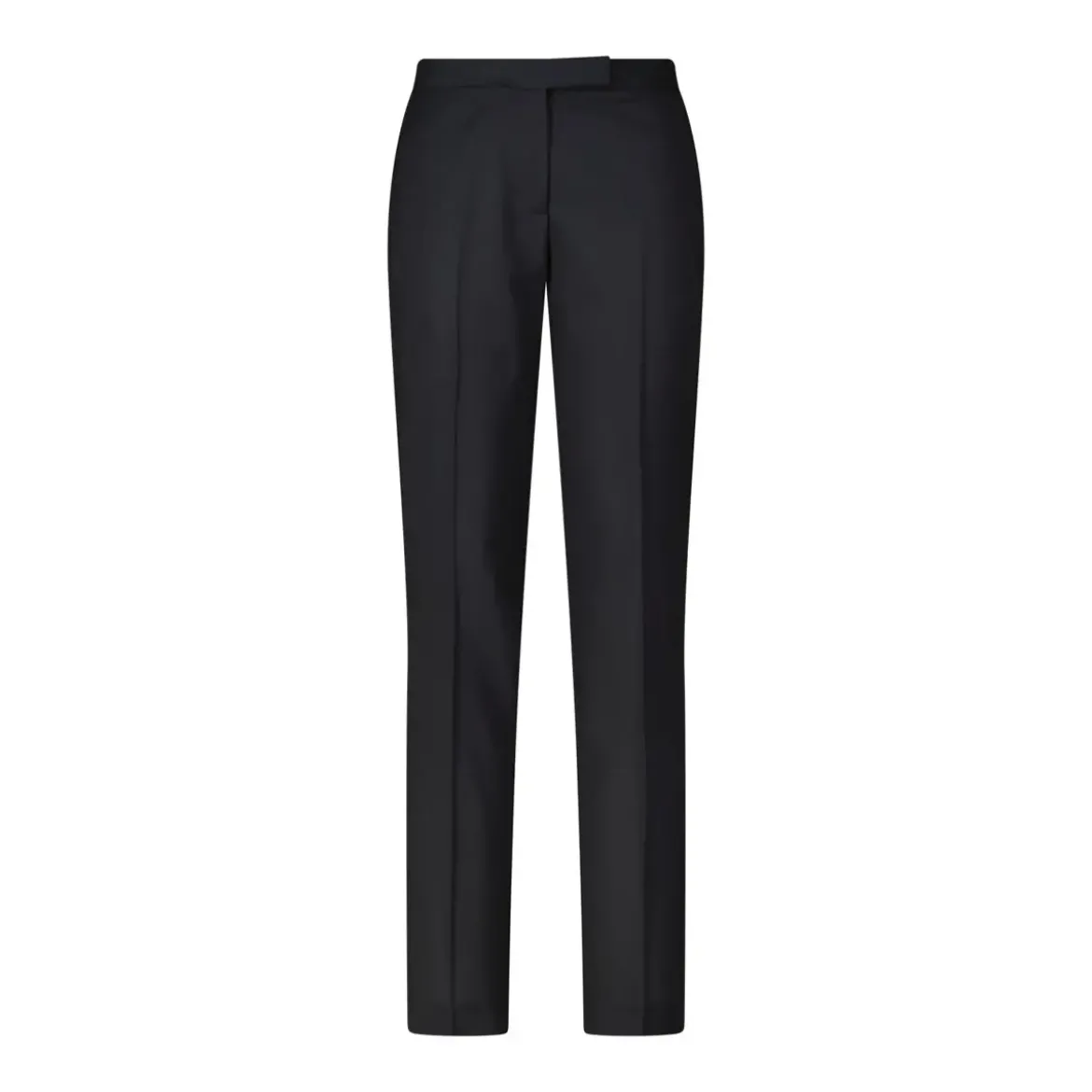Lardini Regular-Fit Stoffhose aus Woll-Mix schwarz Hosenanzug