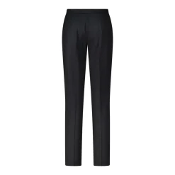 Lardini Regular-Fit Stoffhose aus Woll-Mix schwarz Hosenanzug