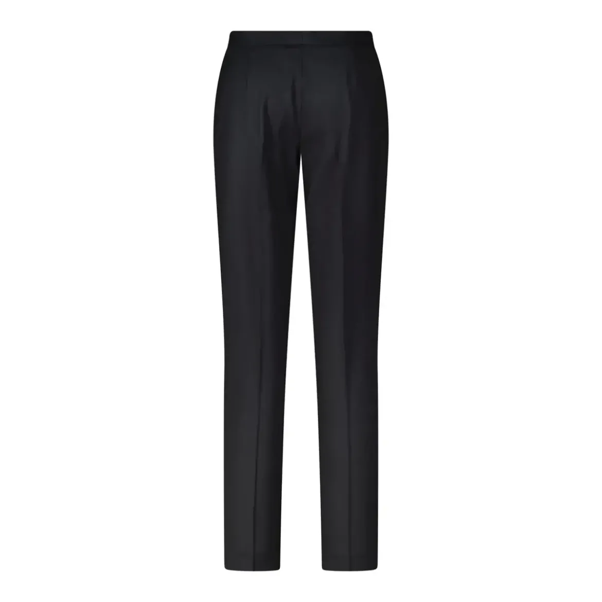 Lardini Regular-Fit Stoffhose aus Woll-Mix schwarz Hosenanzug