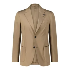 Lardini Sakko aus Baumwolle braun Anzugjacke