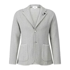 Lardini Sakko mit Zick-Zack-Muster blau Anzugjacke