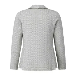 Lardini Sakko mit Zick-Zack-Muster blau Anzugjacke