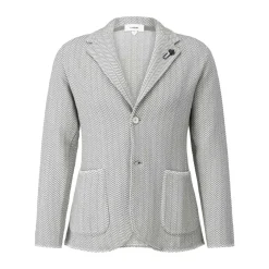 Lardini Sakko mit Zick-Zack-Muster blau Anzugjacke