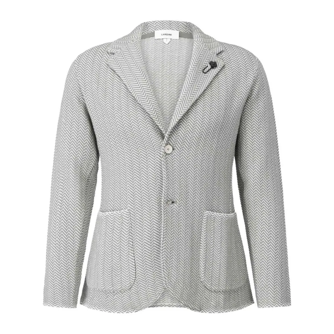 Lardini Sakko mit Zick-Zack-Muster blau Anzugjacke