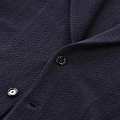 Lardini Sakko mit Zick-Zack-Muster blau Anzugjacke