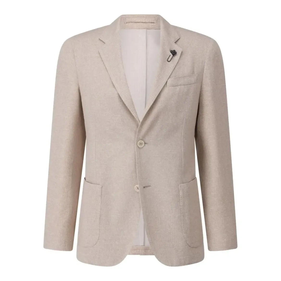 Lardini Slim-Fit Sakko in Tweed-Optik beige Blazer