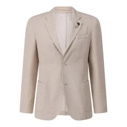 Lardini Slim-Fit Sakko in Tweed-Optik beige Blazer