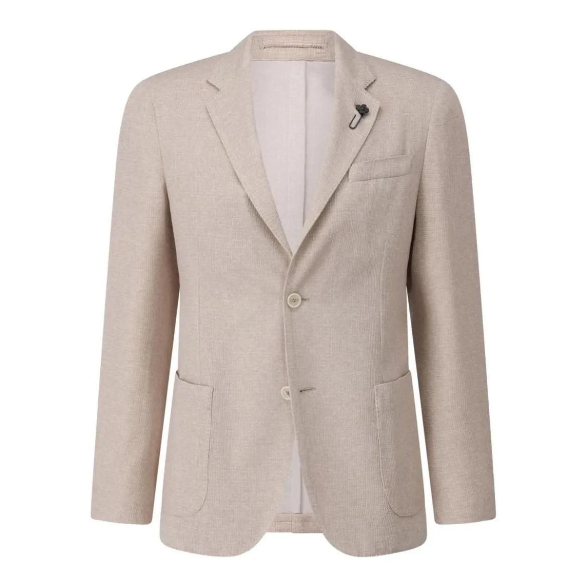 Lardini Slim-Fit Sakko in Tweed-Optik beige Blazer