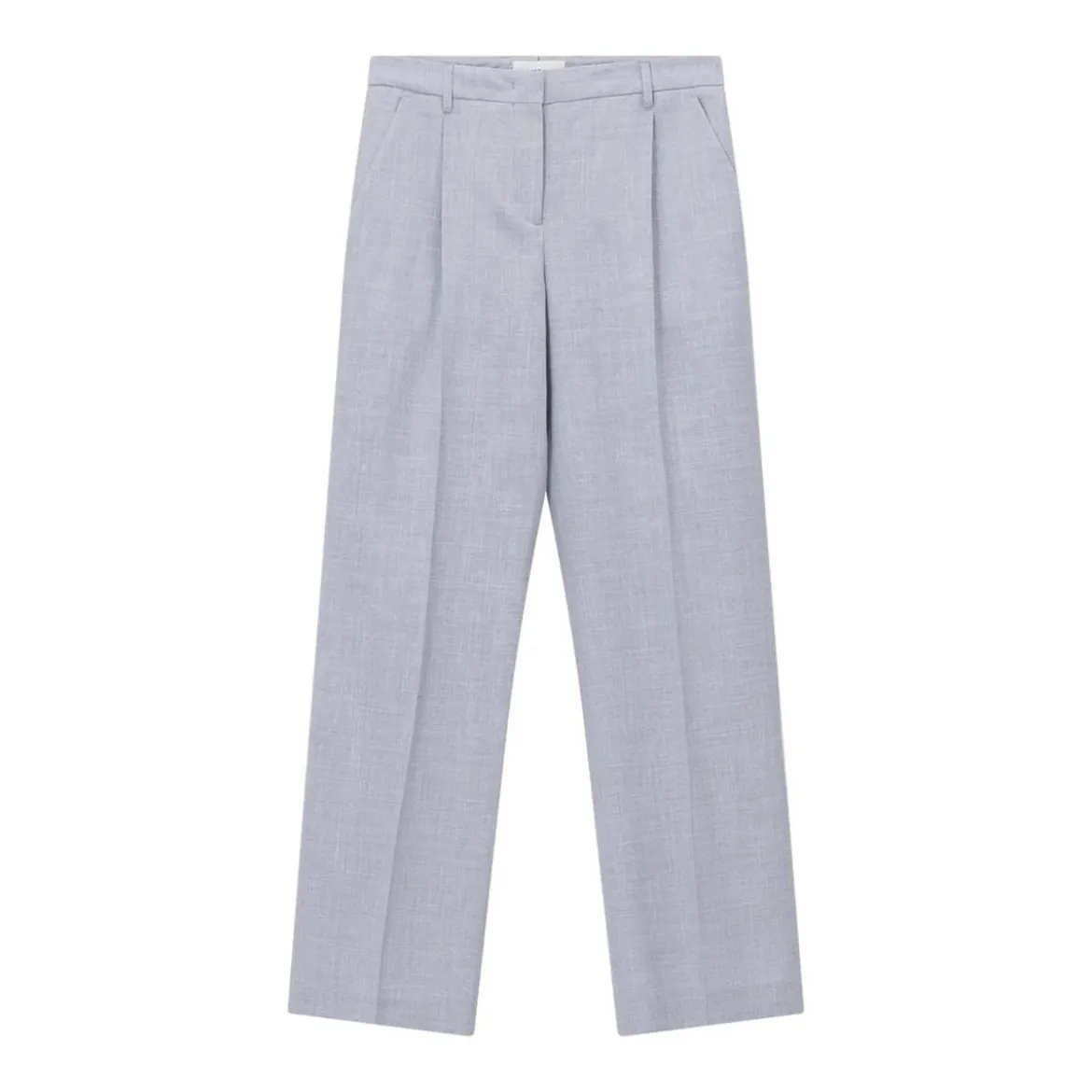 Lardini Stoffhose aus Wolle, Seide & Leinen blau Hosenanzug