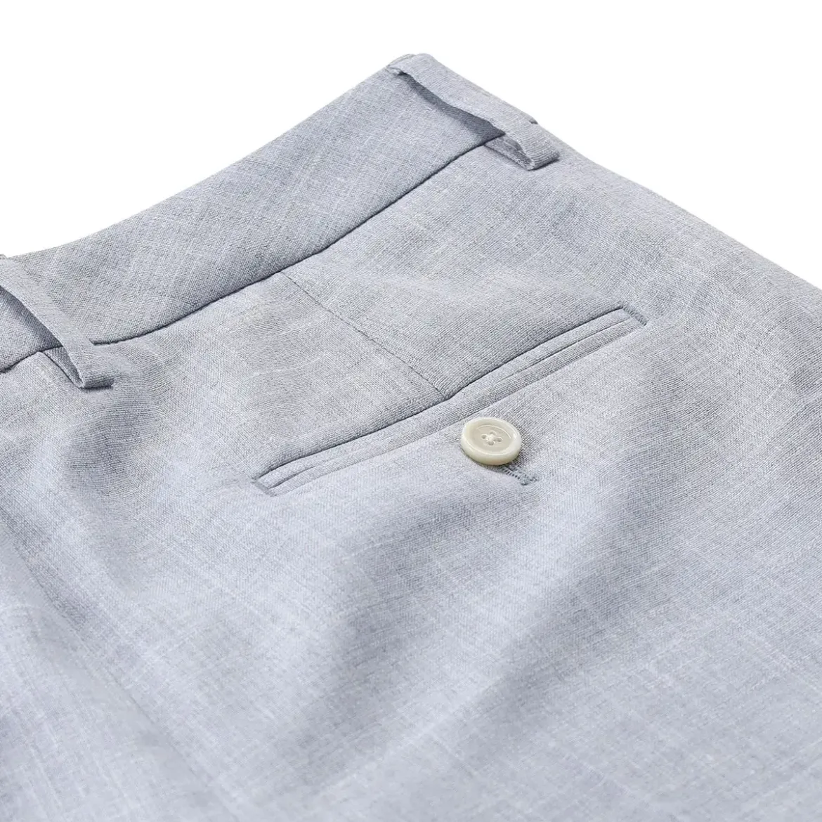 Lardini Stoffhose aus Wolle, Seide & Leinen blau Hosenanzug