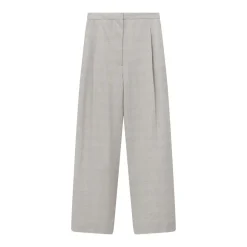 Lardini Weite Stoffhose aus Schurwollmix grau Stoffhose
