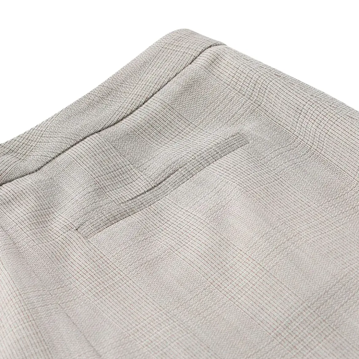 Lardini Weite Stoffhose aus Schurwollmix grau Stoffhose