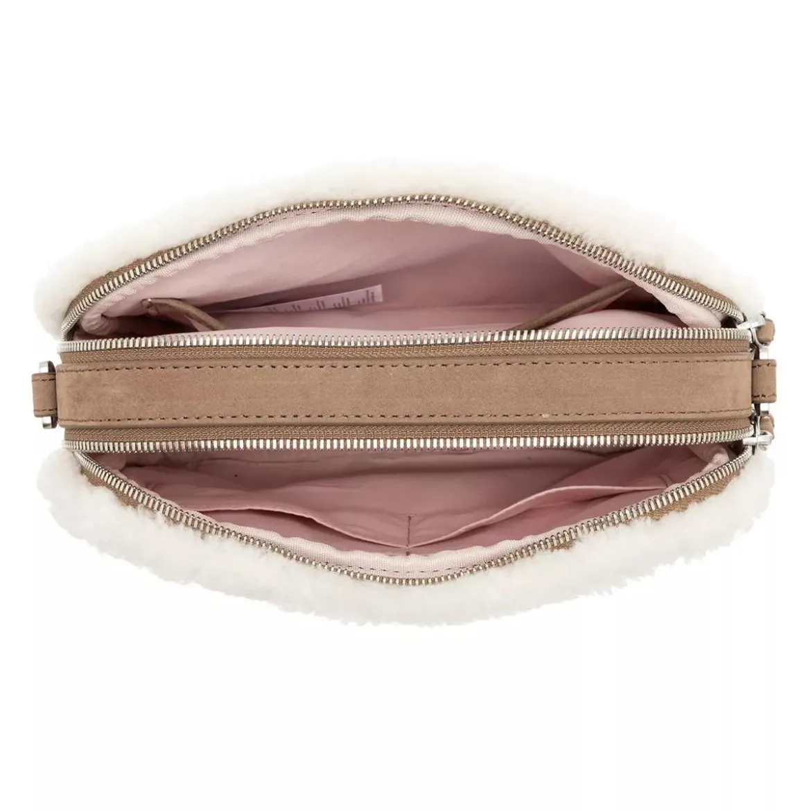 LES VISIONNAIRES Lola Teddy Hazelnut Crossbody Bag