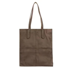 Liebeskind Berlin Amy Suede Vegan Neutral Grey Tote