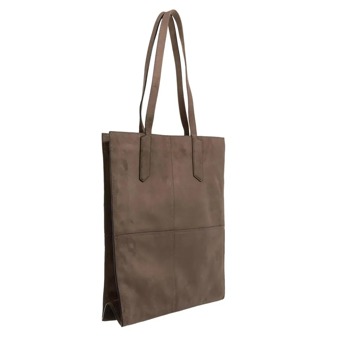 Liebeskind Berlin Amy Suede Vegan Neutral Grey Tote