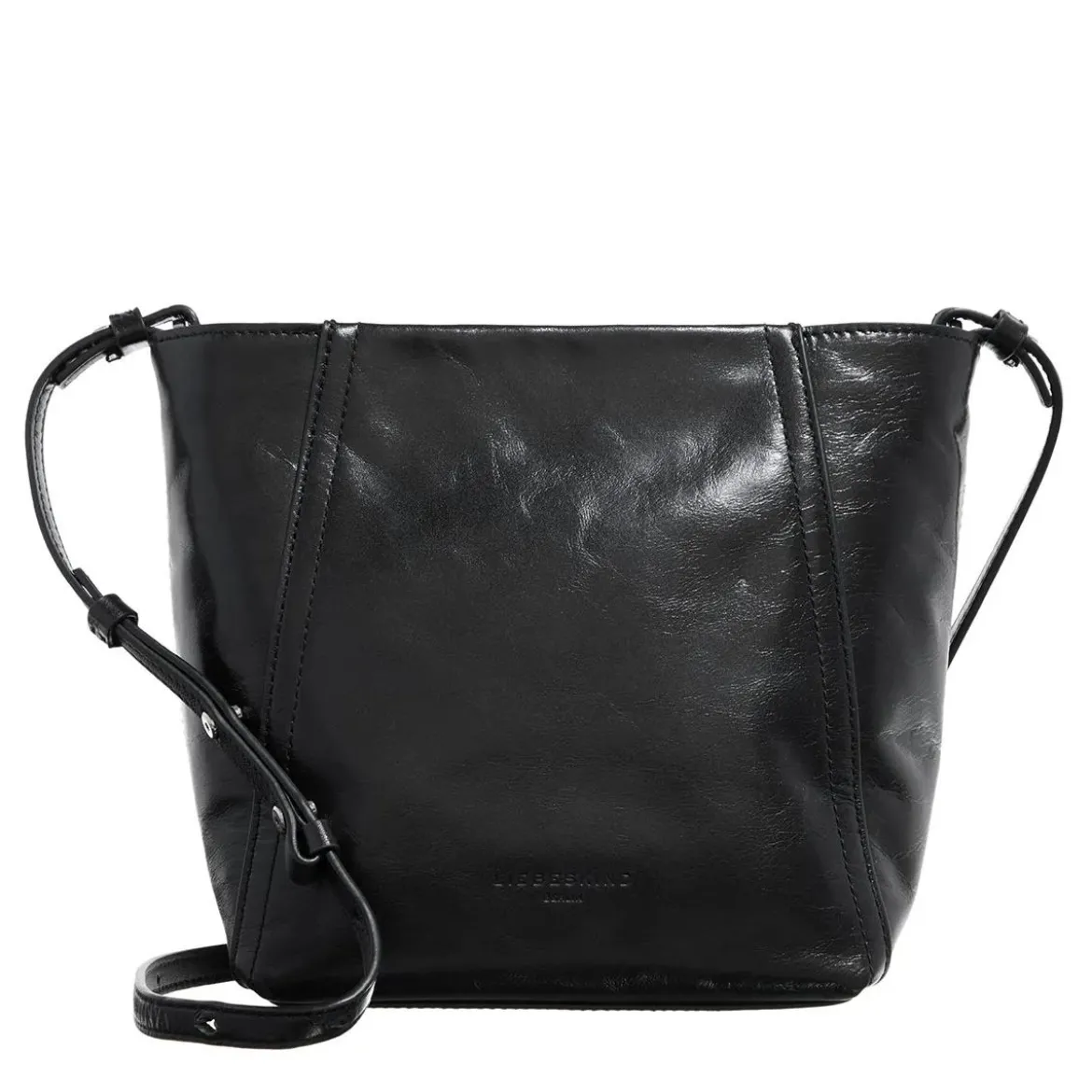 Liebeskind Berlin Chudy Paper Touch Crinkle Black Tote