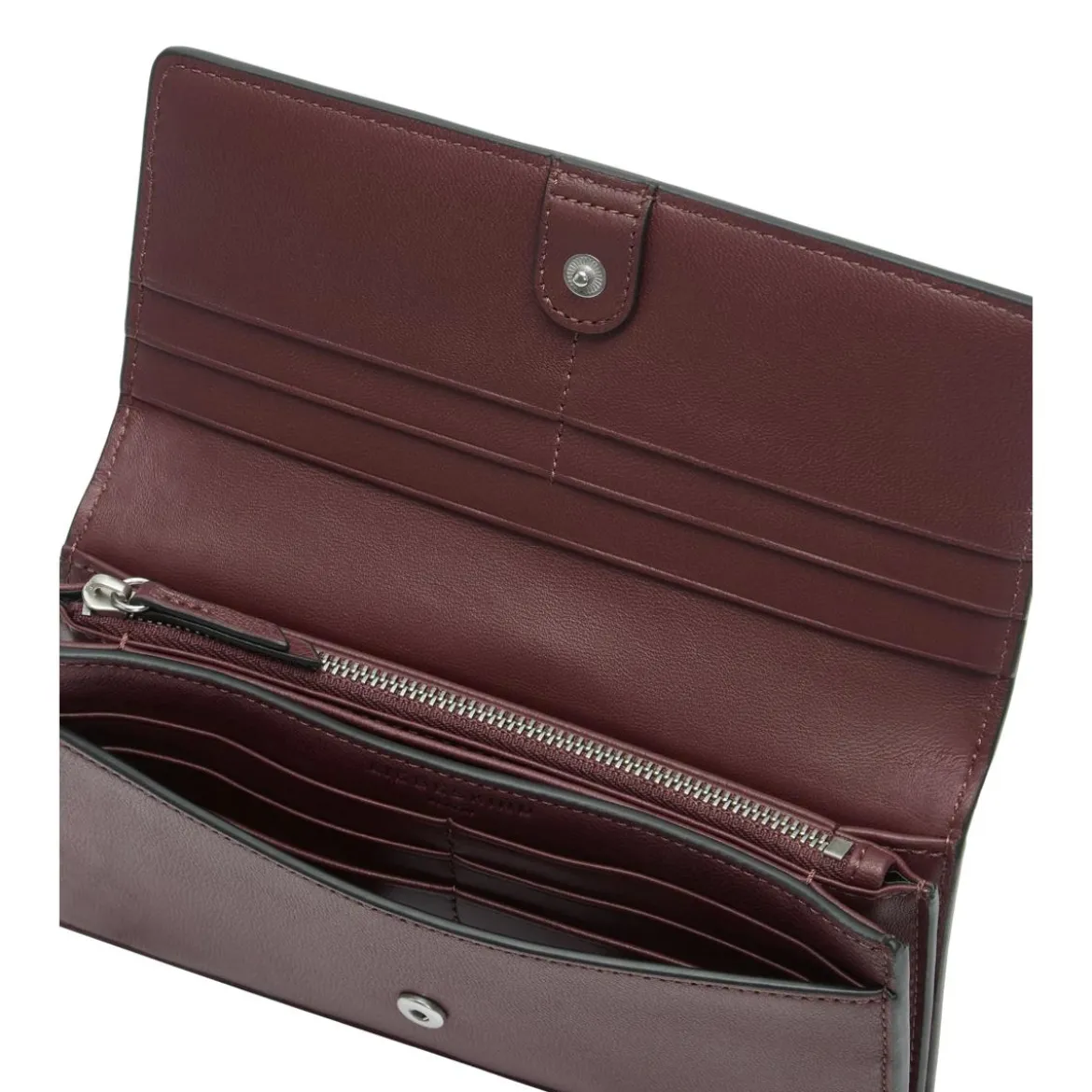Liebeskind Berlin Ecom 511 Slam Vintage Goat Pomegranate Portemonnaie mit Zip-Around-Reißverschluss