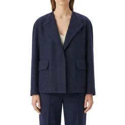 Lis Lareida Jacke aus Baumwollmix blau Strickjacke