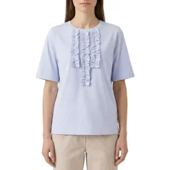 Lis Lareida T-Shirt Marylou mit Rüschen blau T-Shirt