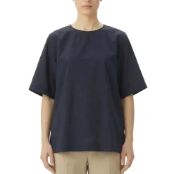 Lis Lareida T-Shirt mit Rundhalsausschnitt dunkelblau T-Shirt