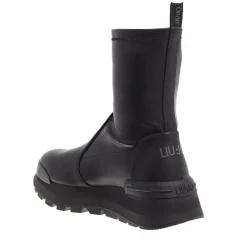 LIU JO Amazing 22 Mid Sneaker Stretch Spreading Black Stiefeletten
