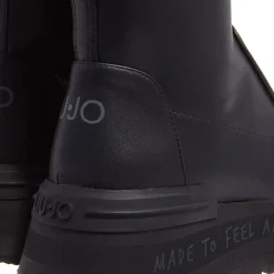 LIU JO Amazing 22 Mid Sneaker Stretch Spreading Black Stiefeletten