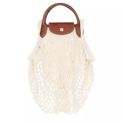Longchamp Le Pliage Filet Ecru L Shopper