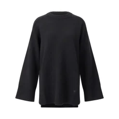 LouLou Langer Pullover Safi Schwarz Pullover