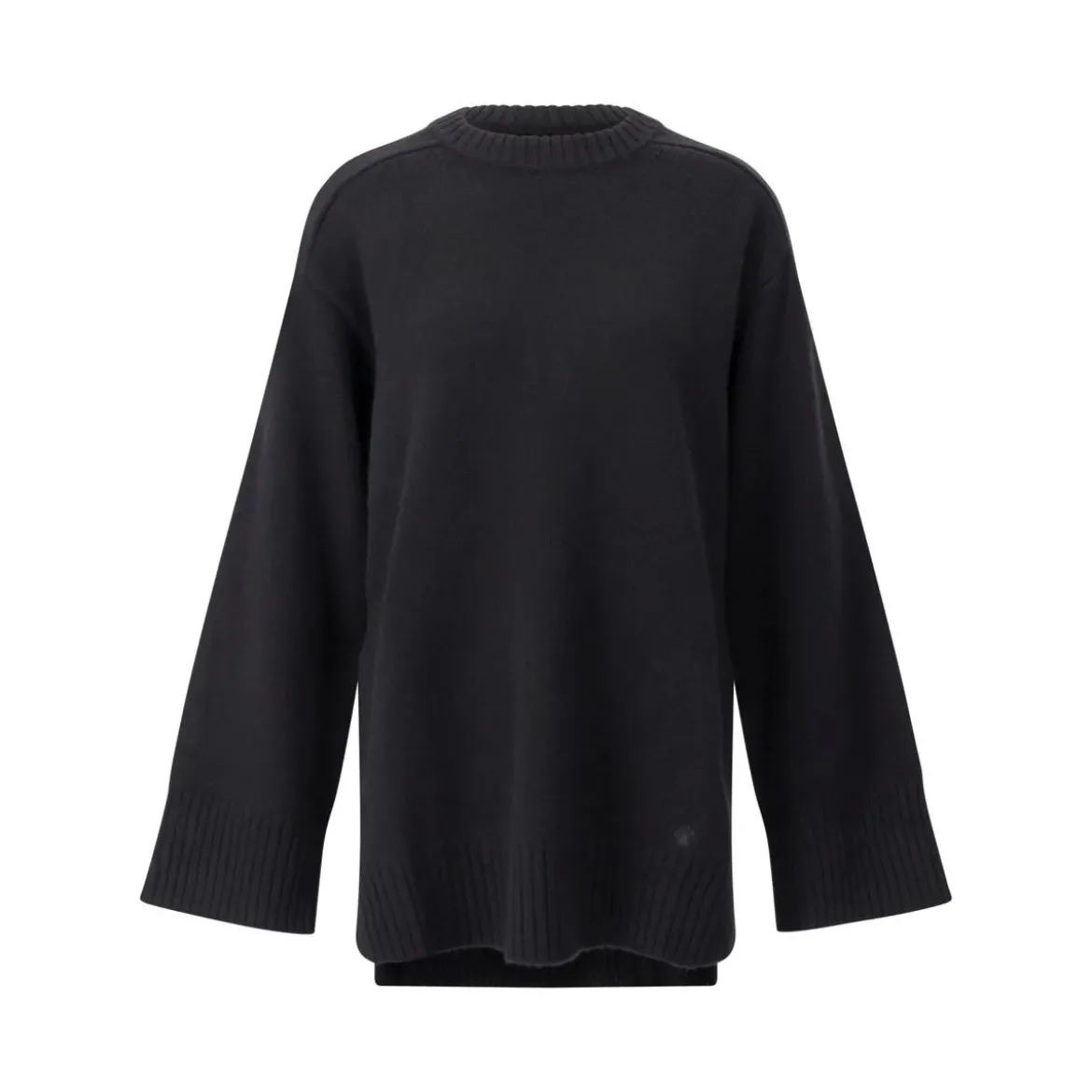 LouLou Langer Pullover Safi Schwarz Pullover