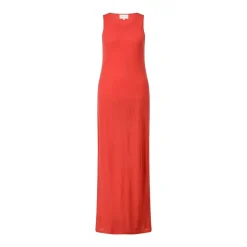 LouLou Maxikleid Myron aus Woll-Mix Rot Maxikleid