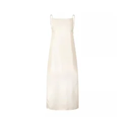 LouLou Twill-Kleid Sulum aus Seide Rosa Midikleid