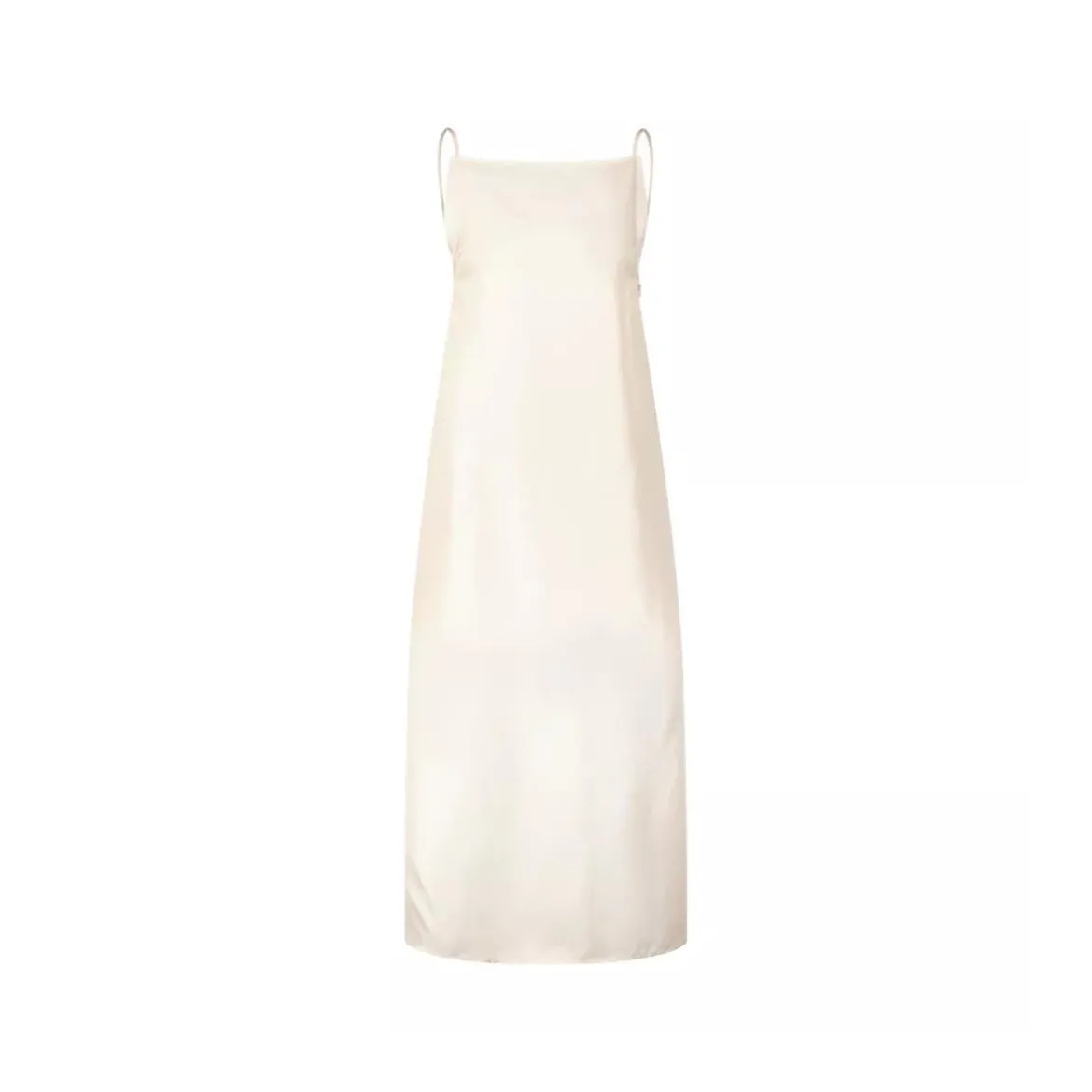 LouLou Twill-Kleid Sulum aus Seide Rosa Midikleid