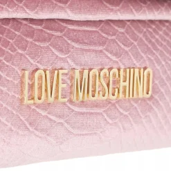 Love Moschino Borsa Velluto St.AnacondaRosa Crossbody Bag