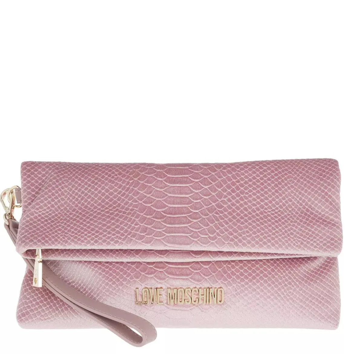 Love Moschino Borsa Velluto St.AnacondaRosa Crossbody Bag