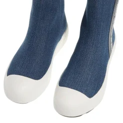 Love Moschino Race Love Sneakers Donna Azzurro High-Top-Sneaker