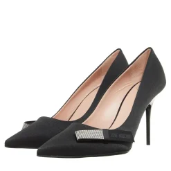 Love Moschino Shiny Flat Bow Scarpa Donna Nero Pumps