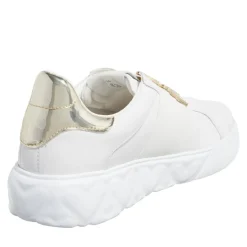 Love Moschino Sneakers Donna Bianco+Platino Low-Top-Sneaker