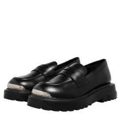 Love Moschino Square Love Scarpa Donna Nero Loafer