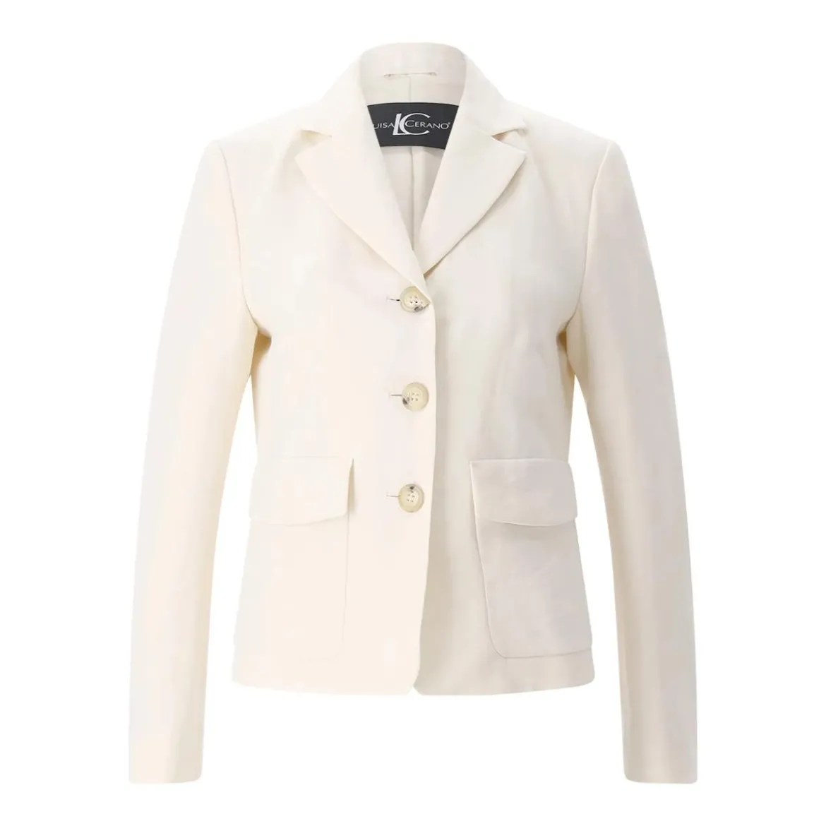 Luisa Cerano Blazer aus Leinenmix weiß Blazer