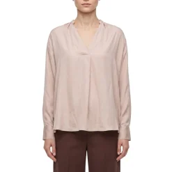 Luisa Cerano Bluse aus Satin beige Bluse