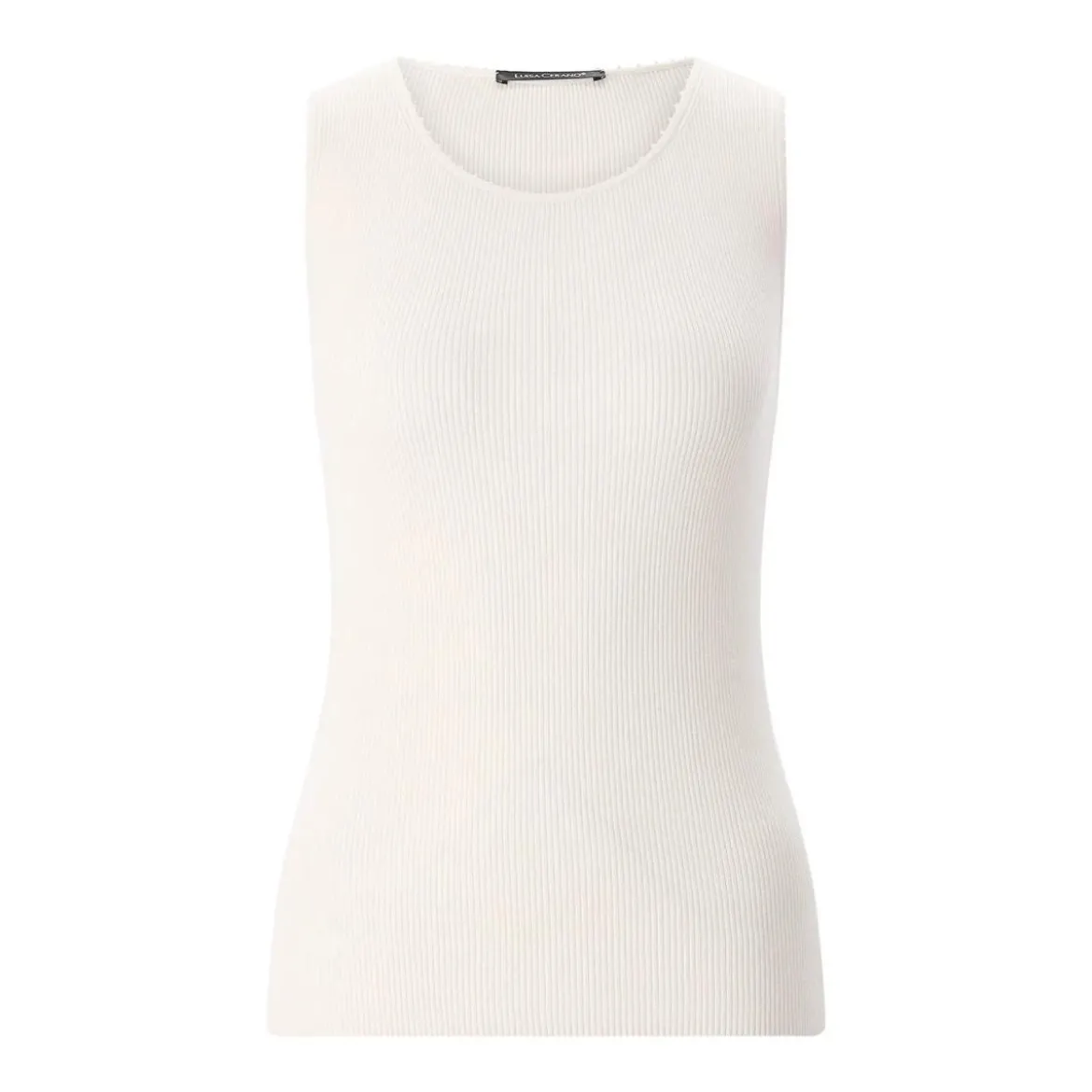 Luisa Cerano Geripptes Top weiß Top
