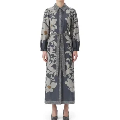 Luisa Cerano Kleid the ethnic flower navy Maxikleid