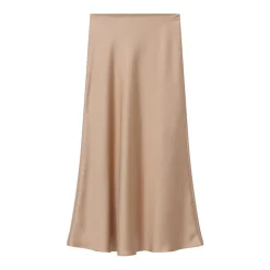 Luisa Cerano Maxirock aus Satin orange Maxirock