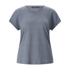 Luisa Cerano T-Shirt aus Leinen blau T-Shirt
