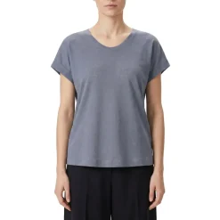 Luisa Cerano T-Shirt aus Leinen blau T-Shirt