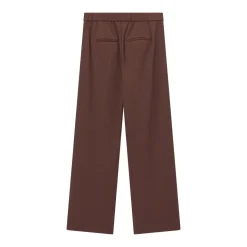 Luisa Cerano Wide-Leg Hose aus Viskose-Mix braun Stoffhose