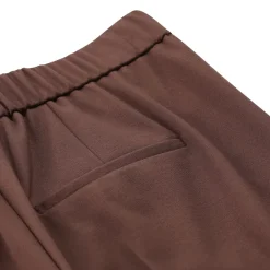 Luisa Cerano Wide-Leg Hose aus Viskose-Mix braun Stoffhose