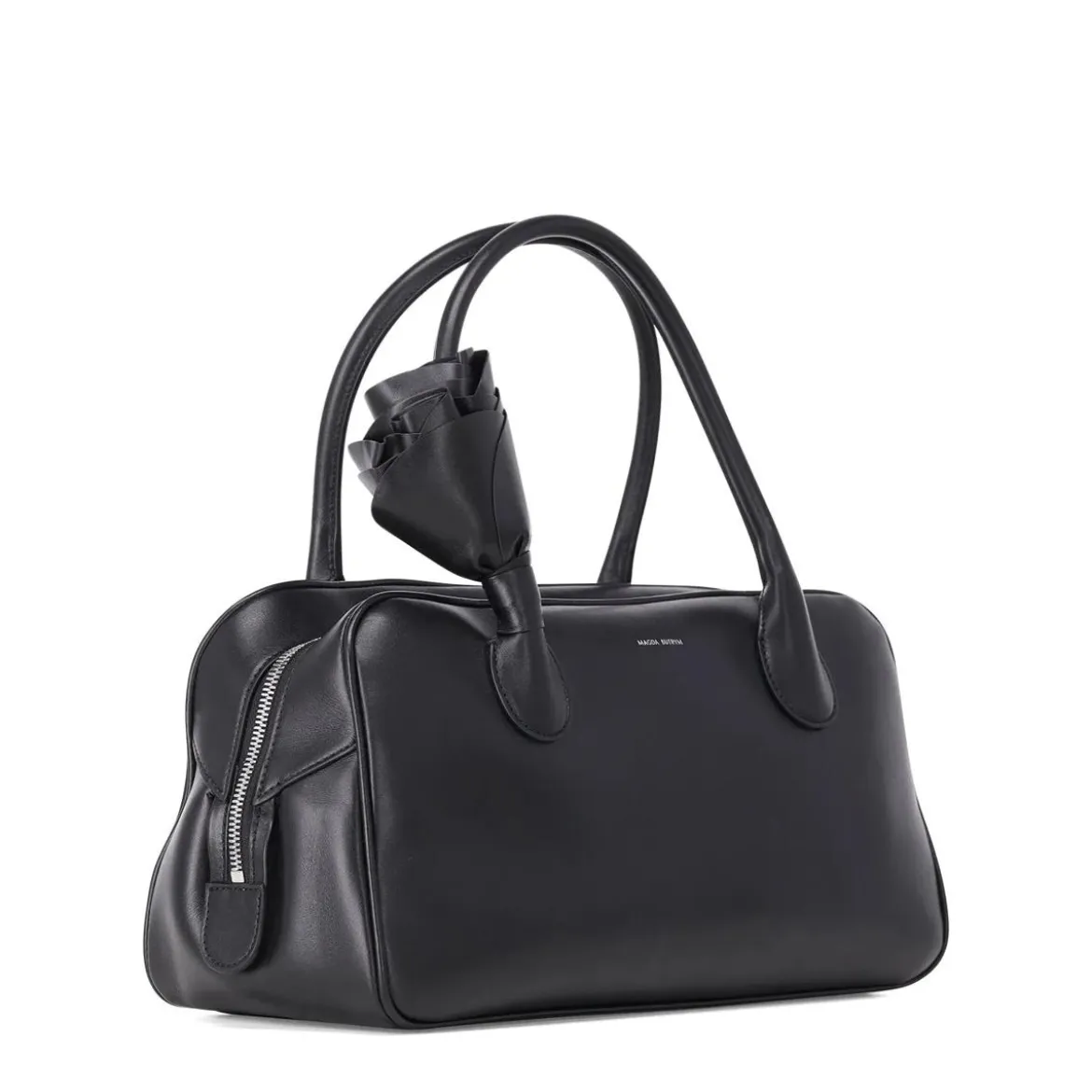 Magda Butrym Handtasche aus Leder schwarz Bowling Bag