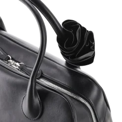 Magda Butrym Handtasche aus Leder schwarz Bowling Bag
