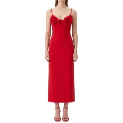 Magda Butrym Midikleid aus Woll-Mix rot Minikleid